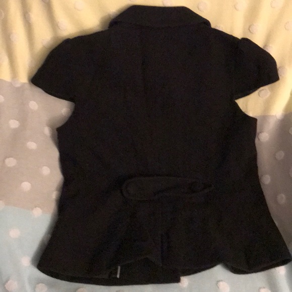 Banana Republic black cap sleeved blazer - Picture 4 of 11